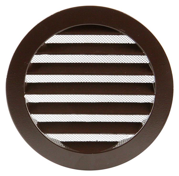 Renson 1006266 - rejilla redonda empotrada 434 r alural 8019 ø 150 | 10 piezas