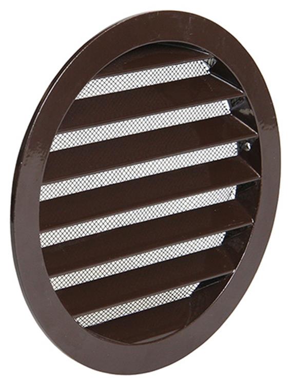 Renson 1006269 - rejilla redonda empotrada 434 r alural 8019 ø 160 | 10 piezas