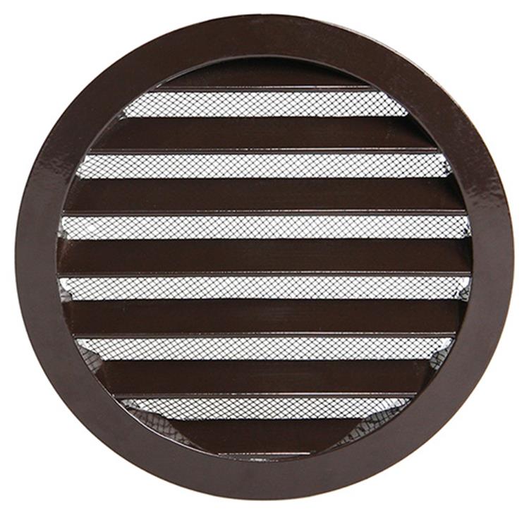 Renson 1006269 - rejilla redonda empotrada 434 r alural 8019 ø 160 | 10 piezas