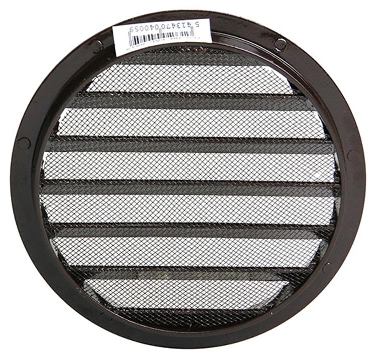 Renson 1006269 - rejilla redonda empotrada 434 r alural 8019 ø 160 | 10 piezas