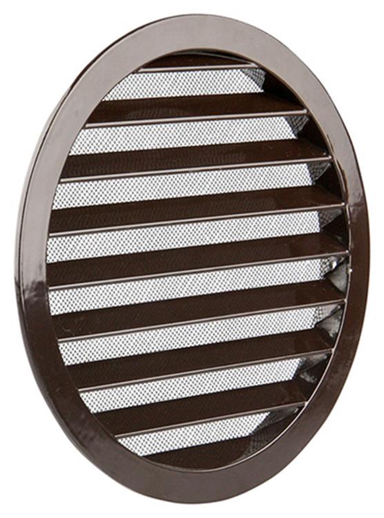 Renson 1006272 - rejilla redonda empotrada 434 r alural 8019 ø 200 | 5 piezas