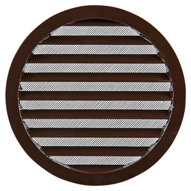 Renson 1006272 - rejilla redonda empotrada 434 r alural 8019 ø 200 | 5 piezas