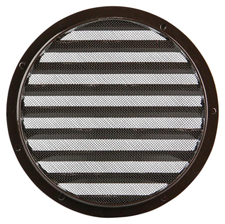Renson 1006272 - rejilla redonda empotrada 434 r alural 8019 ø 200 | 5 piezas