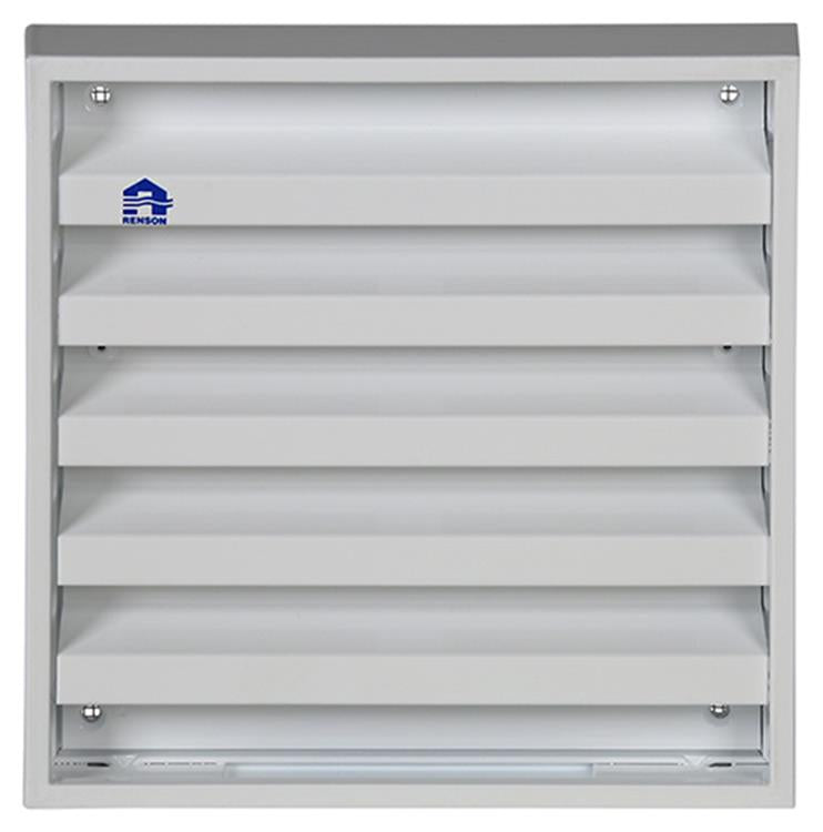 Renson 1013926 - rejilla de pared de superficie aluminio blanco 431 165x165mm | 2 piezas