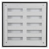 Renson 1013926 - rejilla de pared de superficie aluminio blanco 431 165x165mm | 2 piezas