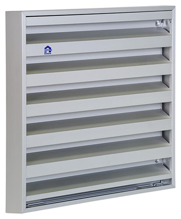 Renson 1013929 - rejilla de pared de superficie aluminio natural 431 225x225mm | 2 piezas