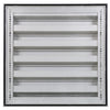 Renson 1013929 - rejilla de pared de superficie aluminio natural 431 225x225mm | 2 piezas