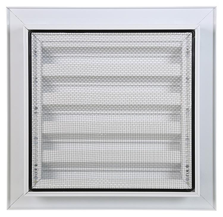Renson 1006610 - Rejilla empotrable en pared 411 ral 9010 200x200mm | 2 piezas