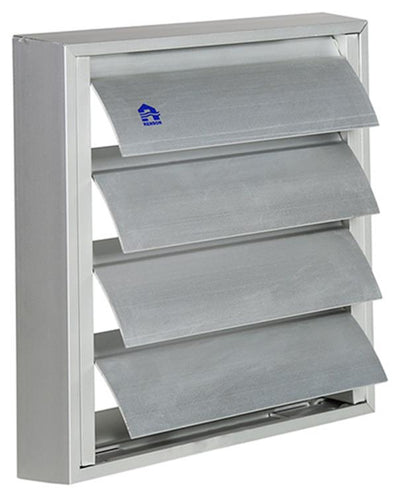 Renson 1013526 - lamellenrooster alu natuur 433 173x173mm | 2 stuks