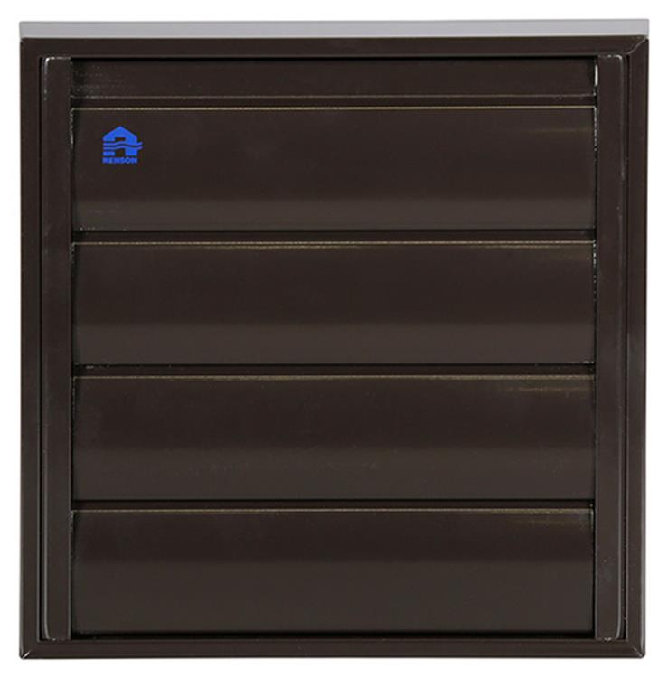Renson 1013923 - rejilla de lamas aluminio marrón 433 173x173mm | 2 piezas