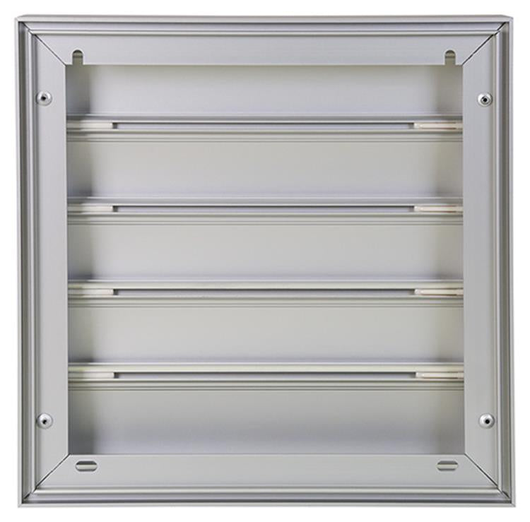 Renson 1013924 - rejilla de lamas aluminio natural 433 210x210mm | 2 piezas