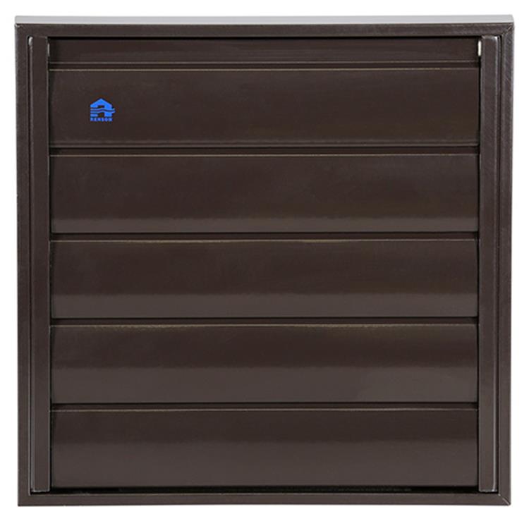 Renson 1014555 - rejilla de lamas aluminio marrón 433 210x210mm | 2 piezas