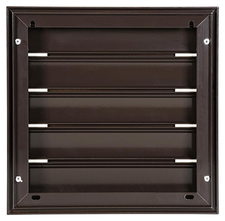 Renson 1014555 - rejilla de lamas aluminio marrón 433 210x210mm | 2 piezas