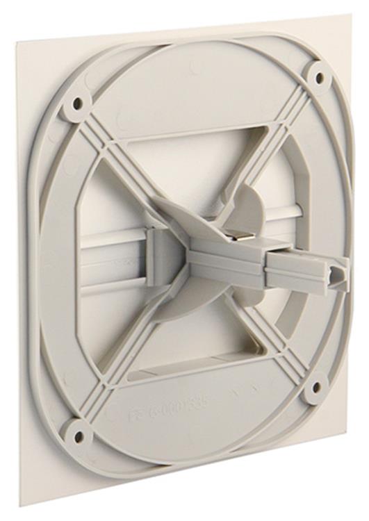 Renson 1006328 - rejilla de extracción de diseño empotrable xd2 mate 9010 rens. 188x188mm | 2 piezas