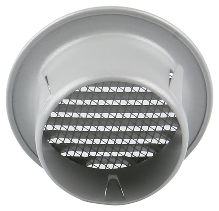 Renson 1008240 - Rejilla de lamas redonda para empotrar. 435 r aluminio ral 9006 ø 80 | 12 piezas