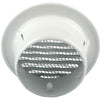 Renson 1008241 - Rejilla de lamas redonda para empotrar. 435 r aluminio ral 9010 ø 80 | 12 piezas