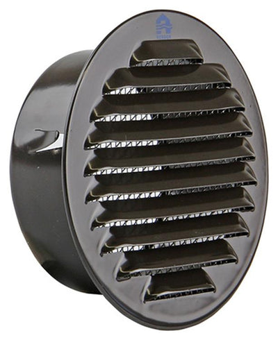 Renson 1008245 - ronde schoepenrooster inb. 435 r ral 8019 ø 100 | 8 stuks