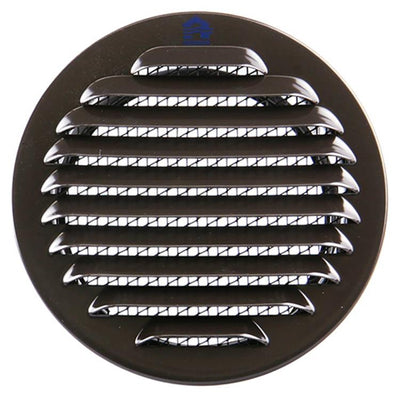 Renson 1008245 - ronde schoepenrooster inb. 435 r ral 8019 ø 100 | 8 stuks
