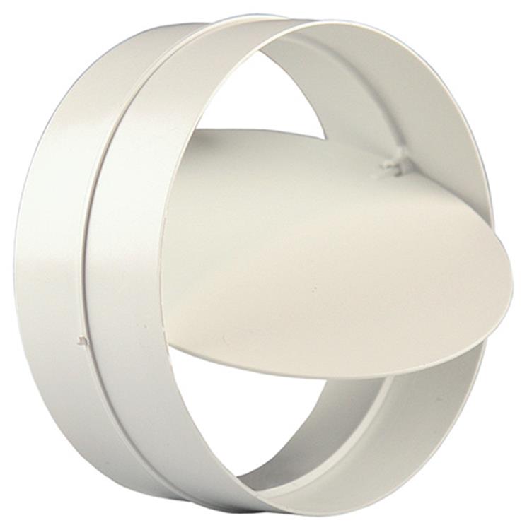 Renson 1008569 - Pieza de conexión de PVC + válvula antirretorno 7007 ø. 150 mm - blanco | 2 piezas