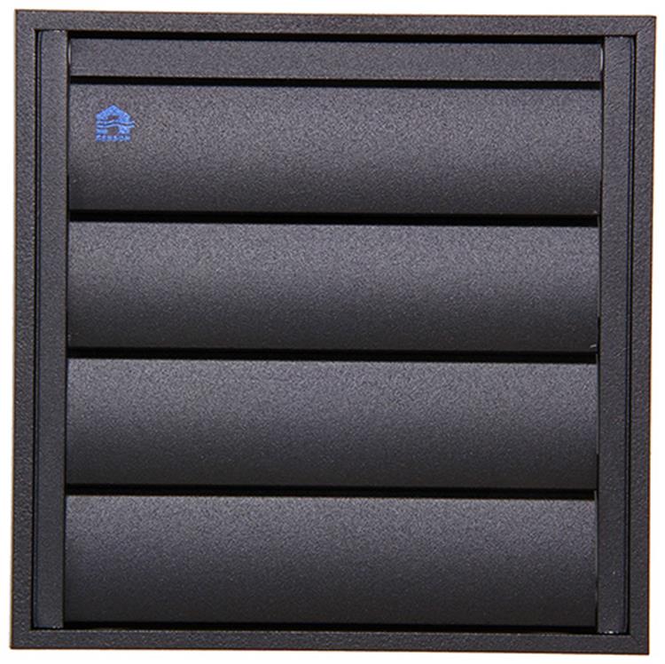 Renson 1057984 - rejilla campana extractora 433 (173x173) ral 9005 negro | 2 piezas