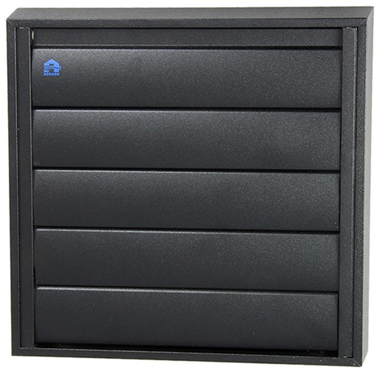 Renson 1057985 - rejilla campana extractora 433 (210x210) ral 9005 negro | 2 piezas