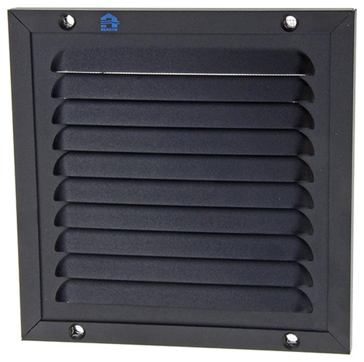 Renson 1057986 - marco de lamas de superficie malla 437 (150x150) ral 9005 negro | 2 piezas