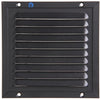 Renson 1057986 - marco de lamas de superficie malla 437 (150x150) ral 9005 negro | 2 piezas