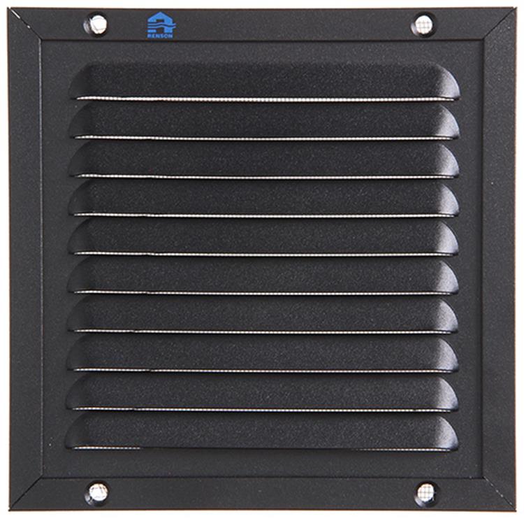 Renson 1057986 - marco de lamas de superficie malla 437 (150x150) ral 9005 negro | 2 piezas