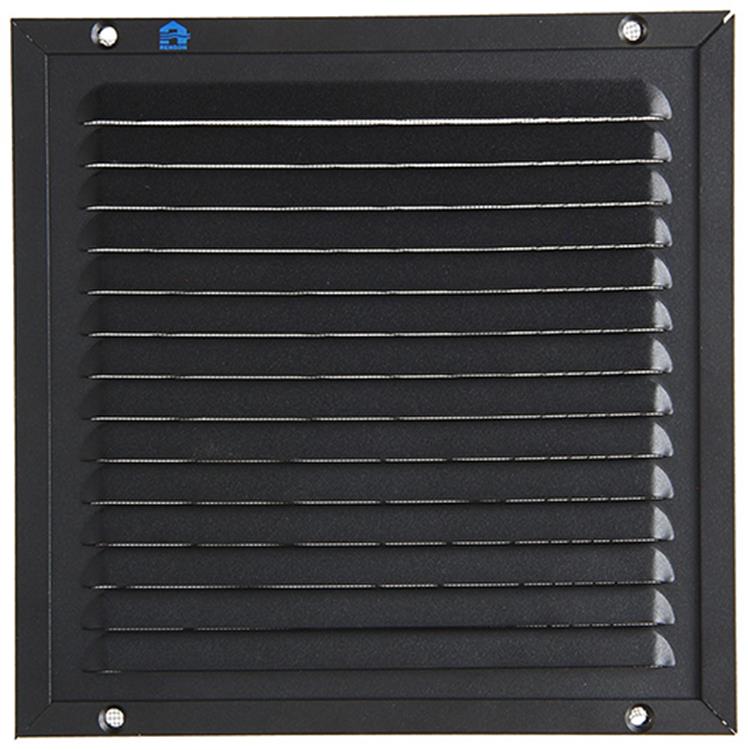 Renson 1057987 - marco de lamas de superficie malla 437 (200x200) ral 9005 negro | 2 piezas