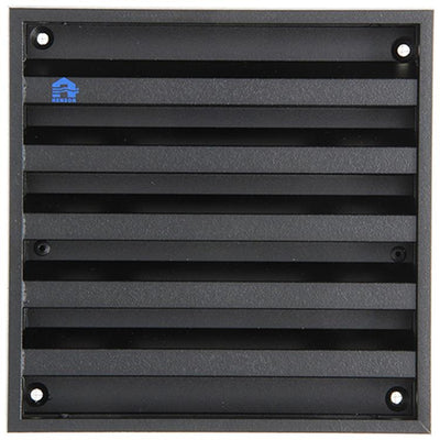 Renson 1057988 - opbouwmuurrooster met gaas 431 (165x165) ral 9005 zwart | 2 stuks