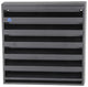 Renson 1057989 - Rejilla de pared de superficie con malla 431 (225x225) ral 9005 negro | 2 piezas