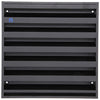 Renson 1057989 - Rejilla de pared de superficie con malla 431 (225x225) ral 9005 negro | 2 piezas