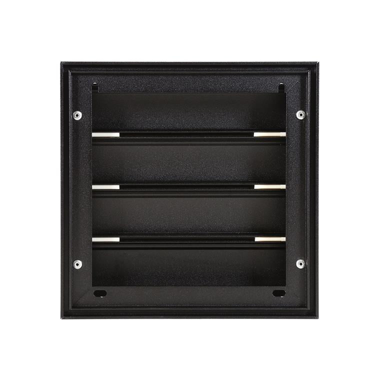 Renson 1057998 - rejilla campana extractora 433 (173x173) ral 9005 negro | 2 piezas