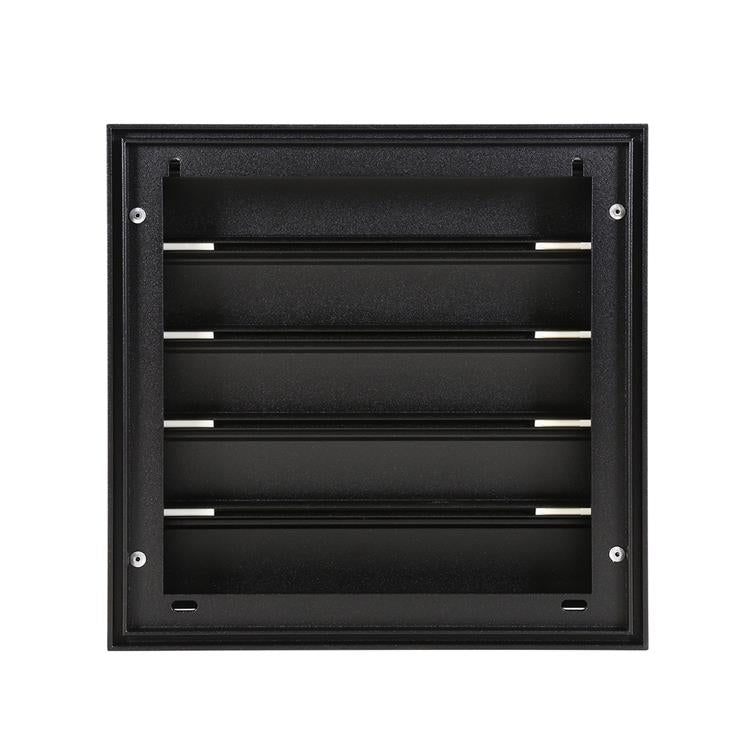Renson 1057999 - rejilla campana extractora 433 (210x210) ral 9005 negro | 2 piezas