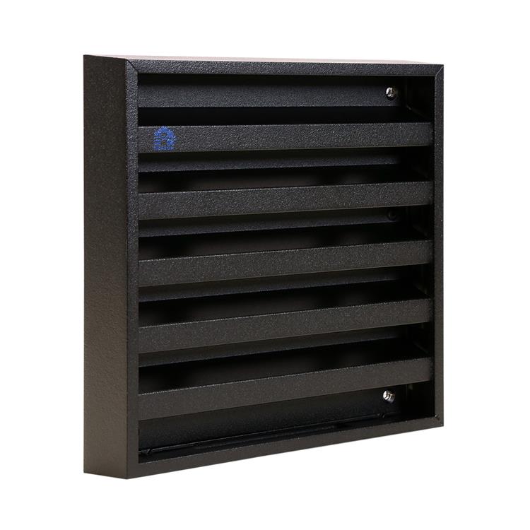 Renson 1058000 - Rejilla de pared de superficie con malla 431 (165x165) ral 9005 negro | 2 piezas