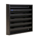 Renson 1058000 - Rejilla de pared de superficie con malla 431 (165x165) ral 9005 negro | 2 piezas