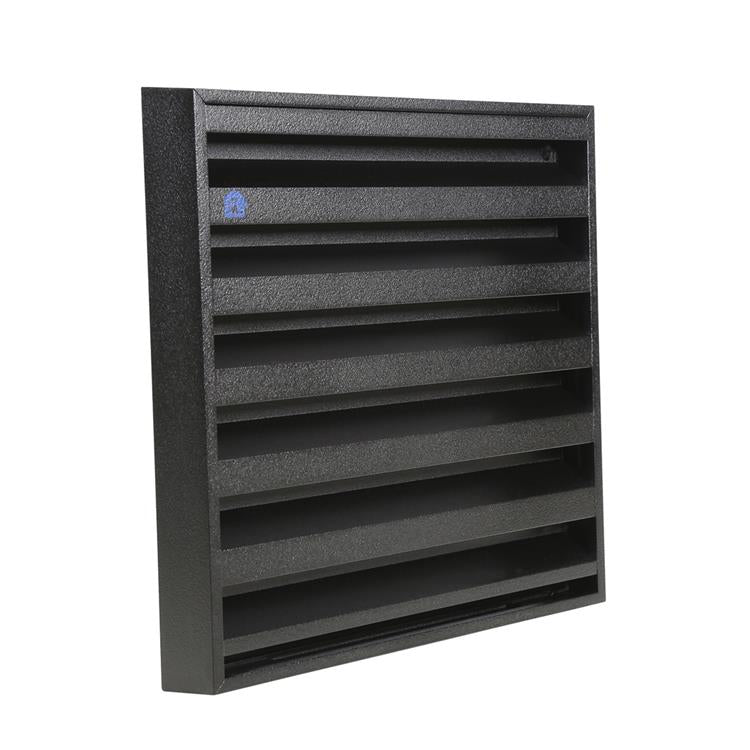 Renson 1058001 - Rejilla de pared de superficie con malla 431 (225x225) str 9005 negro | 2 piezas