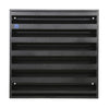 Renson 1058001 - Rejilla de pared de superficie con malla 431 (225x225) str 9005 negro | 2 piezas