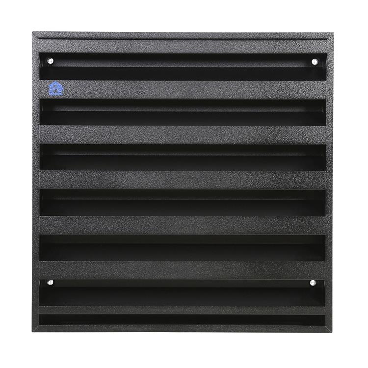Renson 1058001 - Rejilla de pared de superficie con malla 431 (225x225) str 9005 negro | 2 piezas