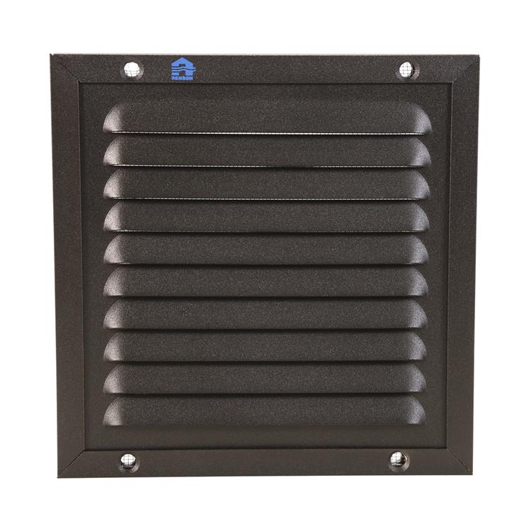 Renson 1058002 - Marco numérico de lamas de superficie malla 437 (150x150) ral 9005 negro | 2 piezas