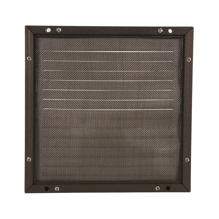 Renson 1058003 - Marco numérico de lamas de superficie malla 437 (200x200) ral 9005 negro | 2 piezas