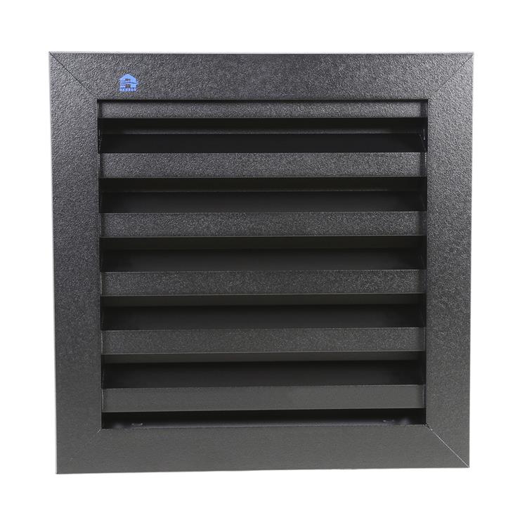 Renson 1057992 - rejilla empotrada con brida 411 (200x200) ral 9005 negro | 1 pieza