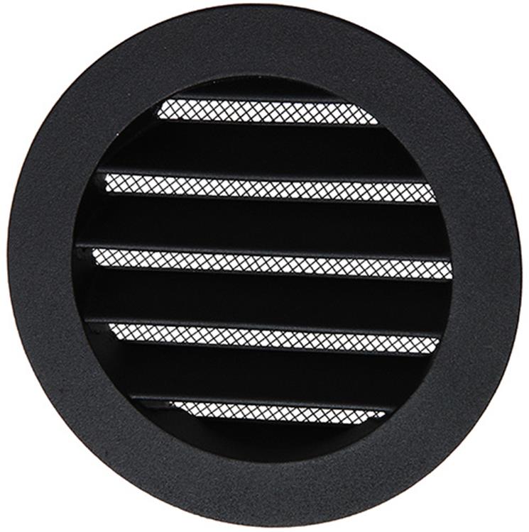 Renson 1057993 - hoja redonda incorporada núm. con malla 434r dia 100 ral 9005 negro | 10 piezas