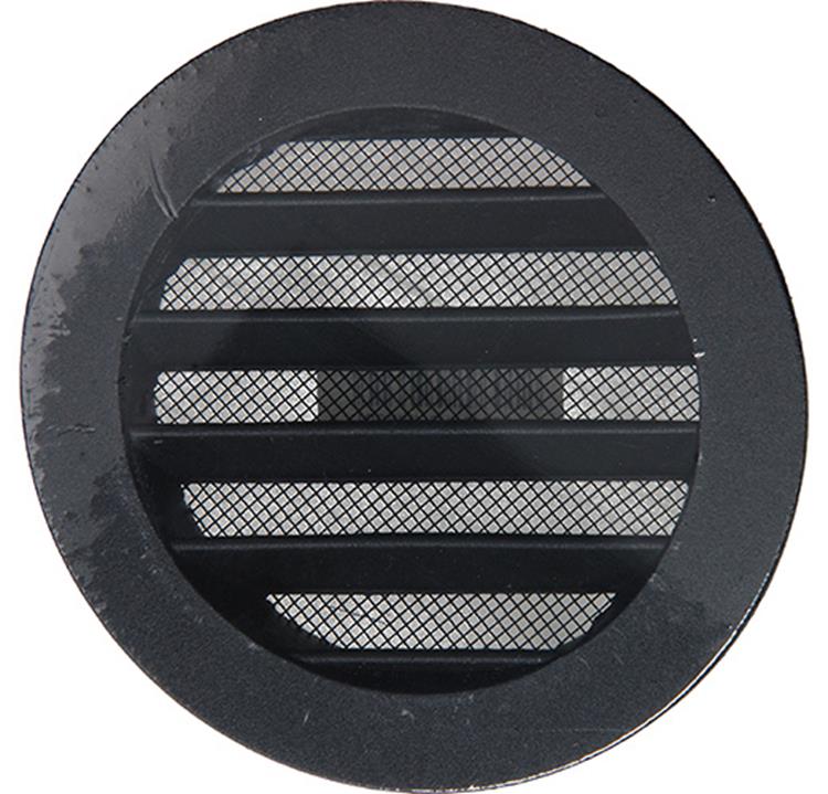 Renson 1057993 - hoja redonda incorporada núm. con malla 434r dia 100 ral 9005 negro | 10 piezas