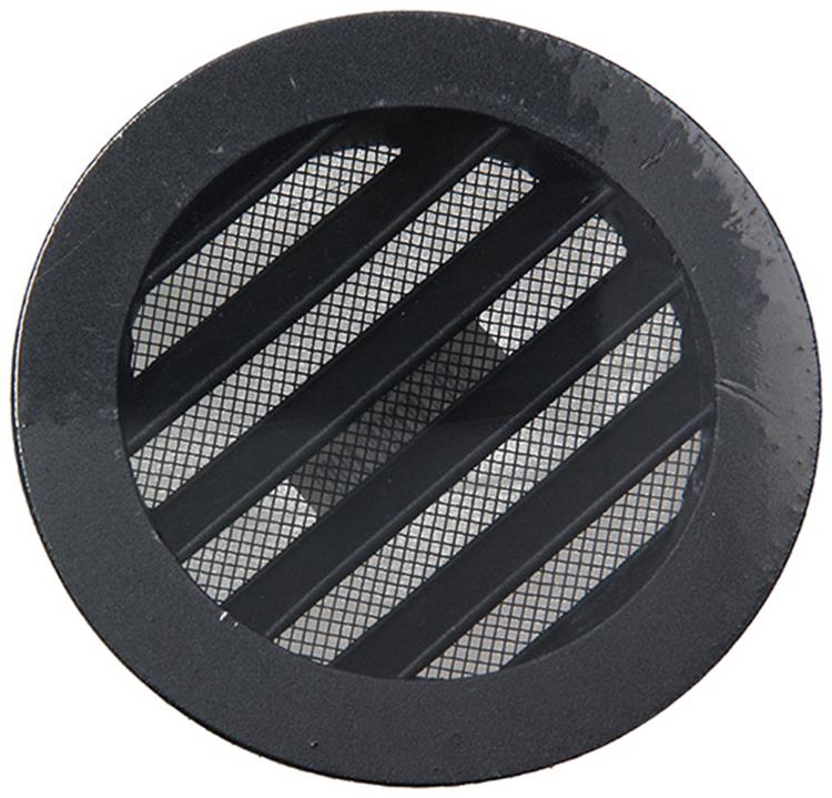 Renson 1057993 - hoja redonda incorporada núm. con malla 434r dia 100 ral 9005 negro | 10 piezas