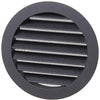 Renson 1057994 - hoja redonda incorporada núm. con malla 434r dia 125 ral 9005 negro | 10 piezas