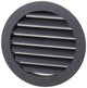 Renson 1057994 - hoja redonda incorporada núm. con malla 434r dia 125 ral 9005 negro | 10 piezas