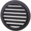 Renson 1057994 - hoja redonda incorporada núm. con malla 434r dia 125 ral 9005 negro | 10 piezas