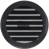 Renson 1057994 - hoja redonda incorporada núm. con malla 434r dia 125 ral 9005 negro | 10 piezas