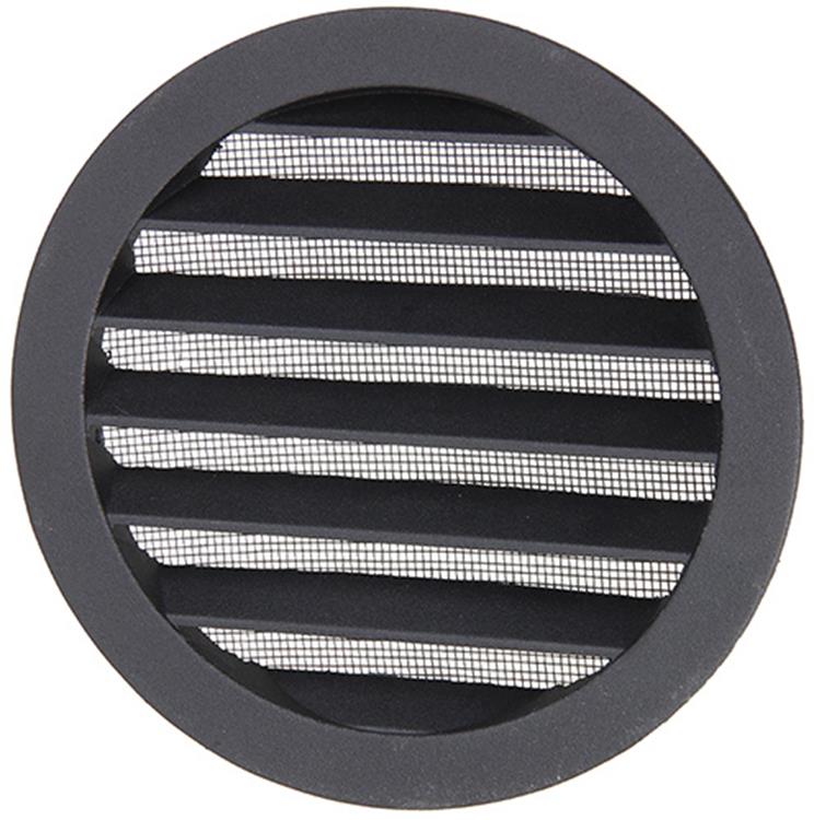 Renson 1057995 - hoja redonda incorporada núm. con malla 434r dia 150 ral 9005 negro | 10 piezas